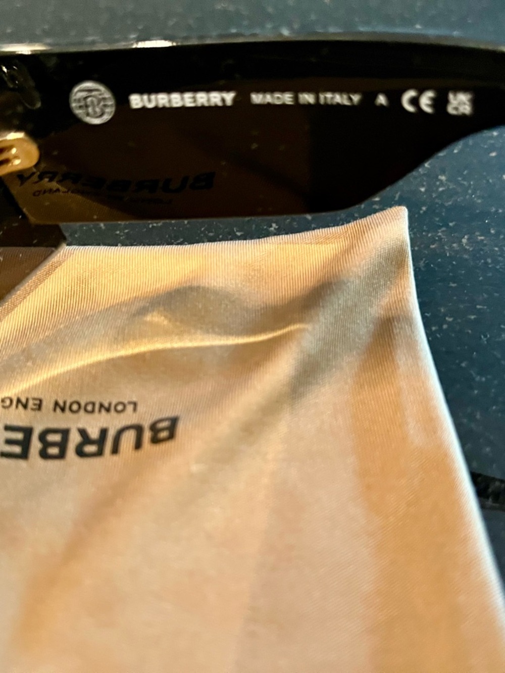 Burberry Shield Sunglasses in Dark Smoke and Black - Picture 4 of 8